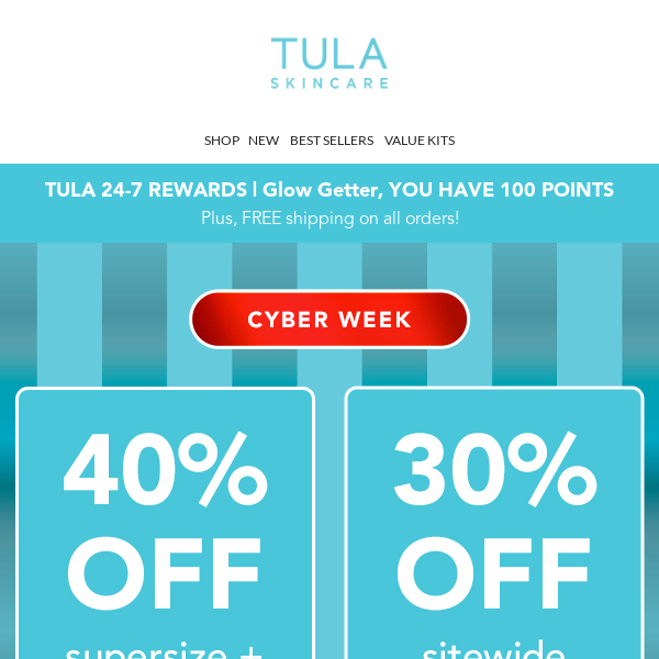 Kick off Cyber Week with 40% off