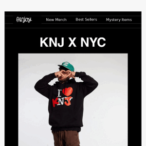 ⚡ KNJ x NYC Pop-Up Merch is Live ⚡