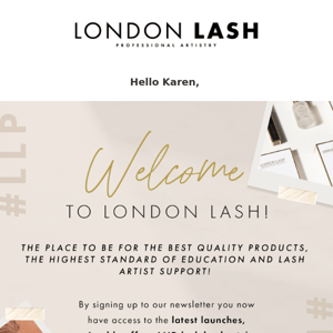 Welcome to London Lash - Enjoy 15% OFF in your first order! 💸