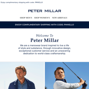 Welcome To Peter Millar