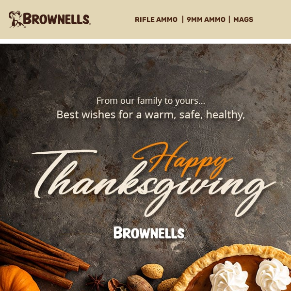 Happy Thanksgiving from Brownells!