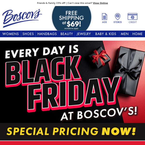 Boscov's bogo shoe store sale 2019