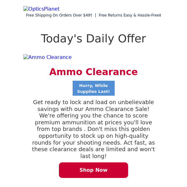 Last Chance Ammo Clearance: Stock Up on Savings!