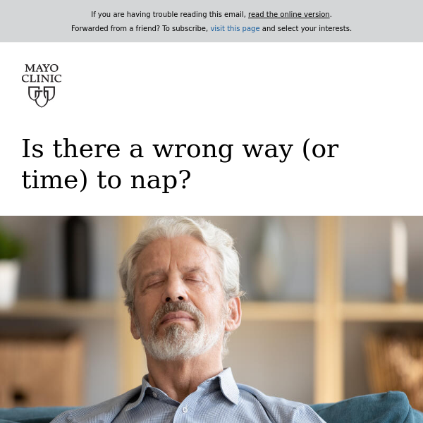 Is there a wrong way (or time) to nap?