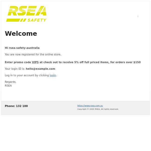 Get your 5% RSEA Rewards discount online