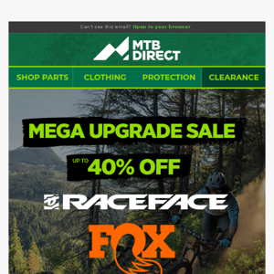Save Up To 40% Off Select Raceface, Fox Racing Shox, and Marzocchi Components💥