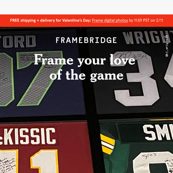 Frame-It-Friday: Big game edition