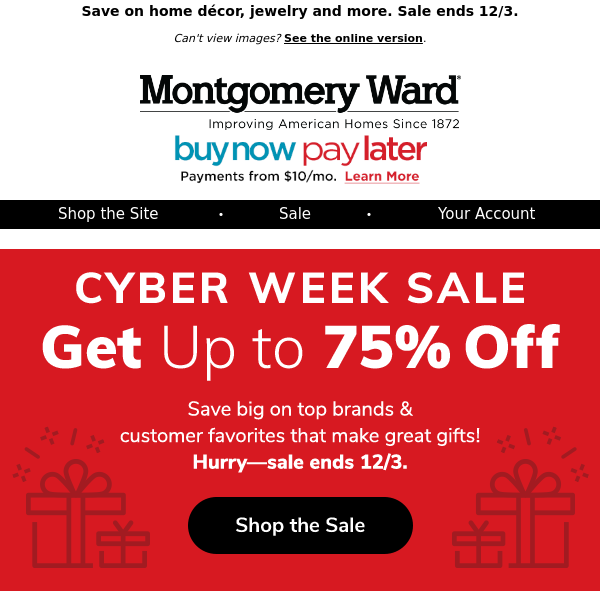 SAVE on Customer-Favorite Gifts at the Cyber Week Sale!