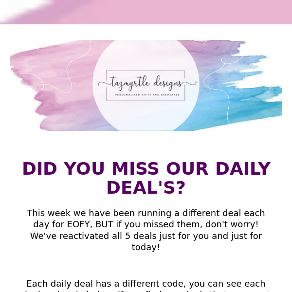 Did you miss our EOFY deals?