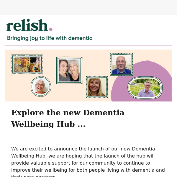 Explore the new Dementia Wellbeing Hub