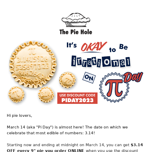 Pi Day...just a week away! π🥧π