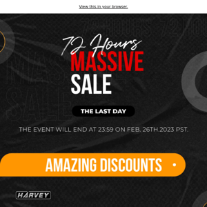 The Last Day Of 72 Hours Massive Sale! Don't Miss Out!