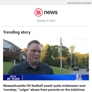 Massachusetts HS football coach quits midseason over 'nonstop,' 'vulgar' abuse from parents on the sidelines