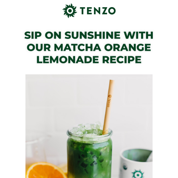 Refresh Your Morning with a Matcha Orange Lemonade! 🍊🍵