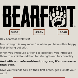 Introducing Bearfoot Buddies 🐻