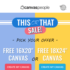 RE: Less Than 4 Hours Left for Your Free* Canvas Pop Up Offer!