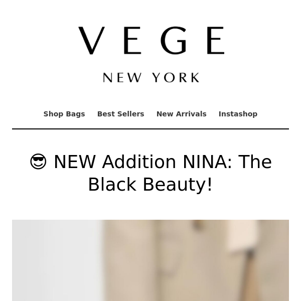 😎 NEW Addition NINA: The Black Beauty!