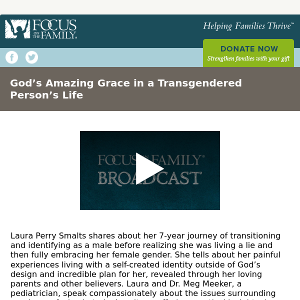 God’s Amazing Grace in a Transgendered Person’s Life