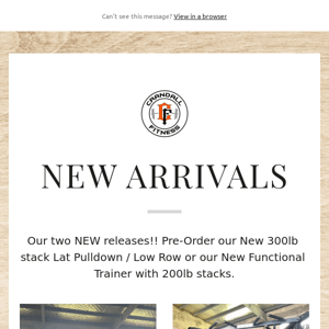 NEW ARRIVALS