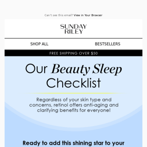 Our beauty sleep checklist ✔️