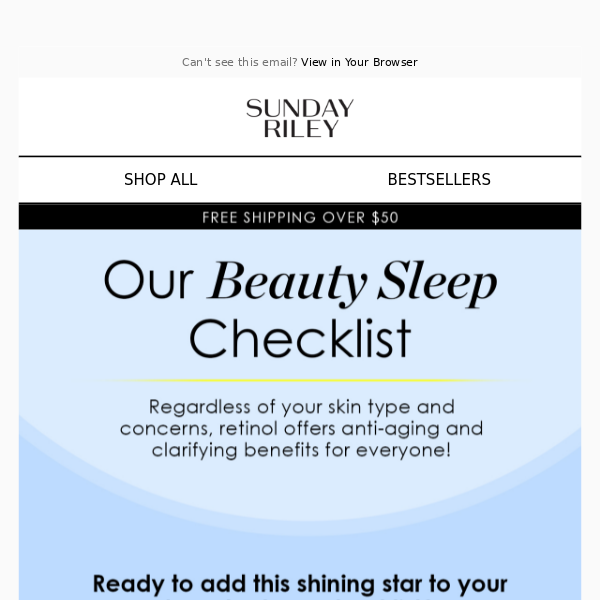 Our beauty sleep checklist ✔️