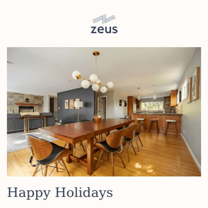 Happy Holidays from Zeus!