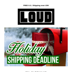 🗓️🎄Loud Lacquer, Today's the cut-off for shipping before the 25th