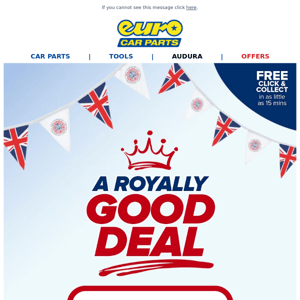 A Royally Good Deal To Click & Collect In As Little As 15 Minutes!