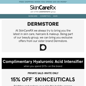 15% Off SkinCeuticals— Private Sale