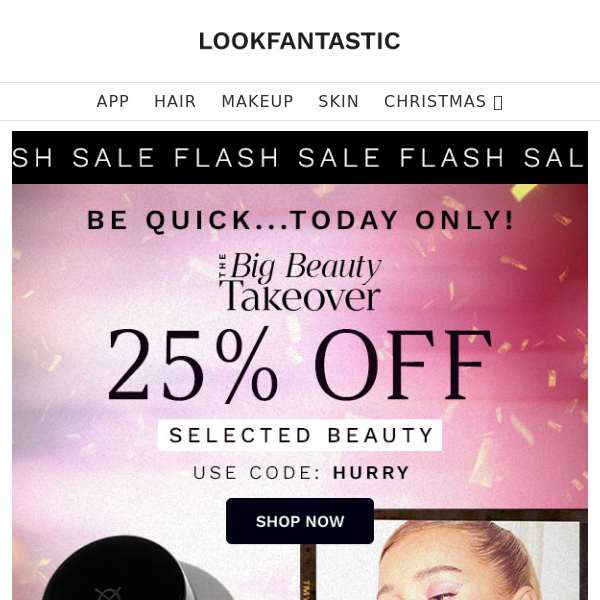 FLASH SALE 😍 25% Off Selected Beauty