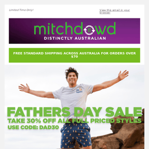 Dapper Dad Deals // 30% Off All Full Priced Styles