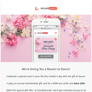 Save $50 On Mother's Day Annual Gift Card Membership