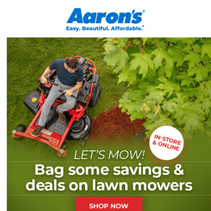 Lawn Mowers are on SALE!