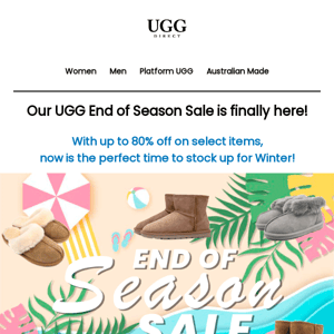 ⌚Time to Stock Up: End of Season Sale on UGGs!