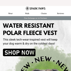 NEW: Water Resistant Polar Fleece Vest ❄️