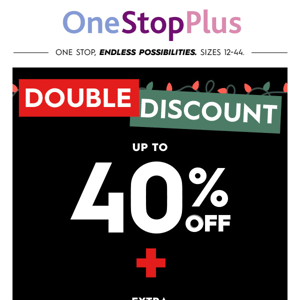 OMG! Shop up to 40% off + an EXTRA 20% off