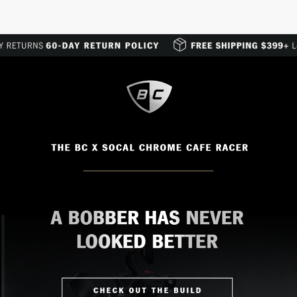 The BC X SoCal Chrome Cafe Racer