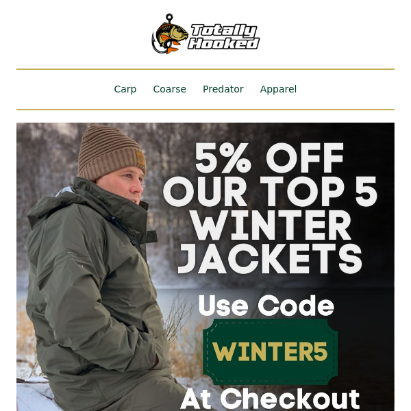 Save Now on Our Top 5 Winter Fishing 🎣 Jackets