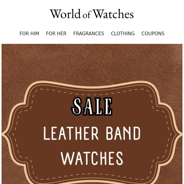 🌟SPECIAL OFFER: Leather Band Watches