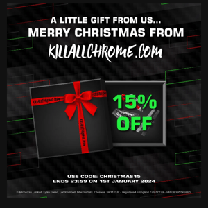 Merry Christmas! Here's a 15% off code! - KillAllChrome