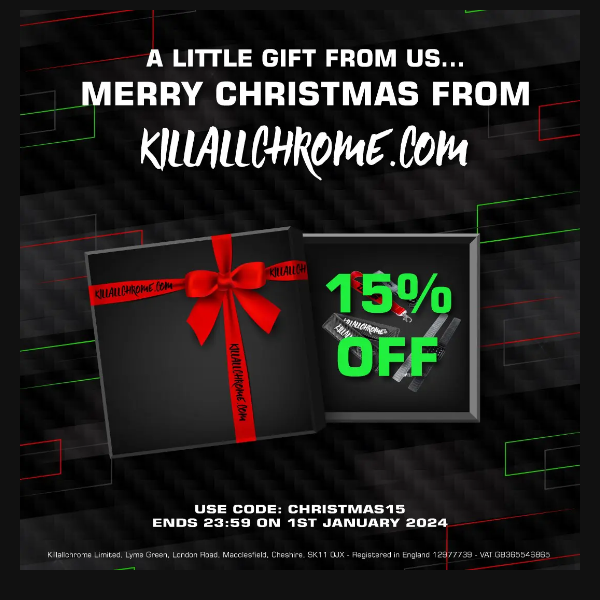 Merry Christmas! Here's a 15% off code! - KillAllChrome