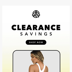 Clearance Savings! Up to 50% off select items