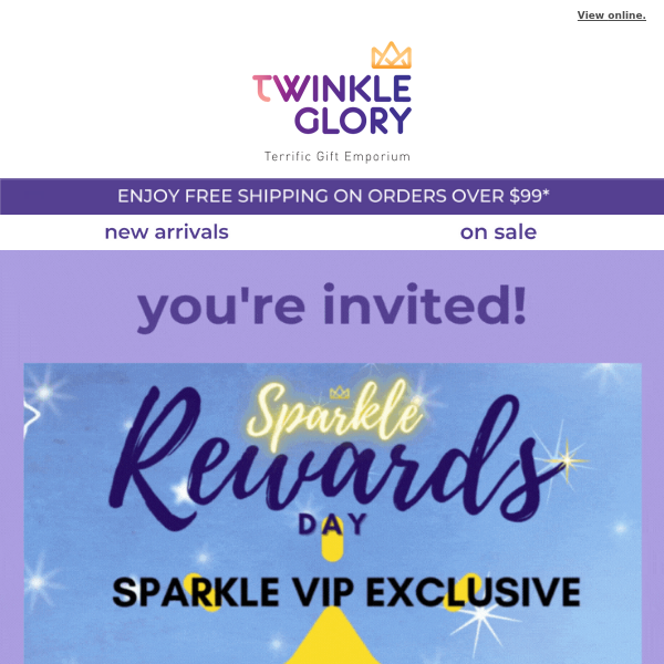 Twinkle Glory, Earn double 🙌 points this weekend only!