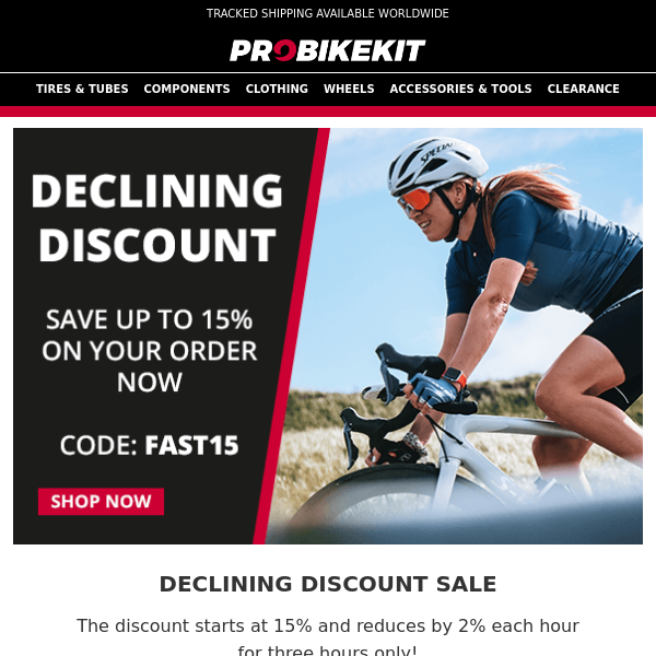 15% Declining Discount Now Live!