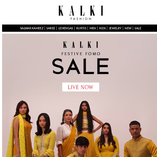 🔴LIVE NOW: KALKI Festive FOMO Sale 💃🏻