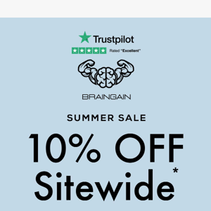 10% OFF EVERYTHING 💪
