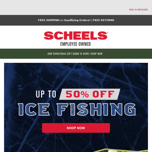 Ice Fishing Gear—Up to 50% Off!