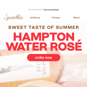 Flavor drop! Hampton Water Rosé Cupcake