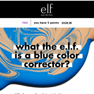 what the e.l.f. is a blue color corrector? 🤔 💙