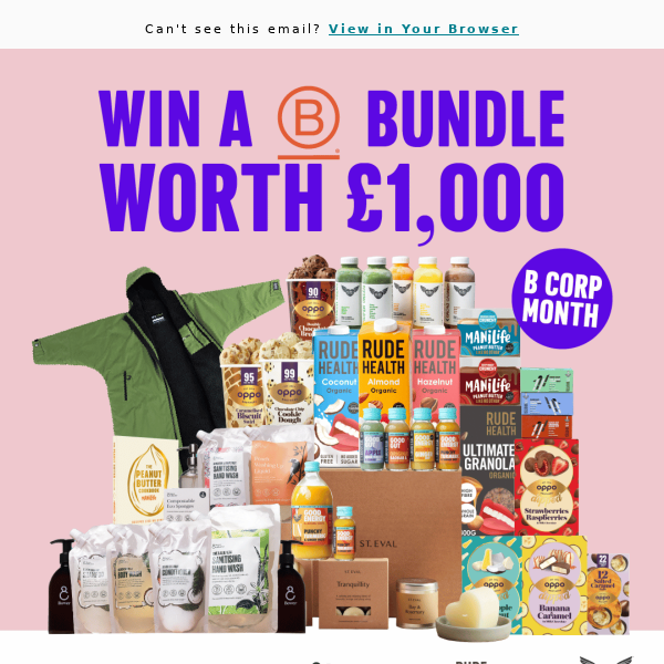 Win £1,000 worth of B Corp goodies 🎁